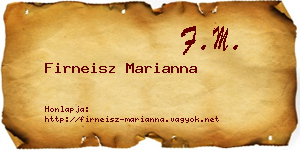 Firneisz Marianna névjegykártya