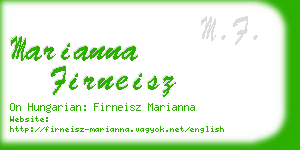 marianna firneisz business card
